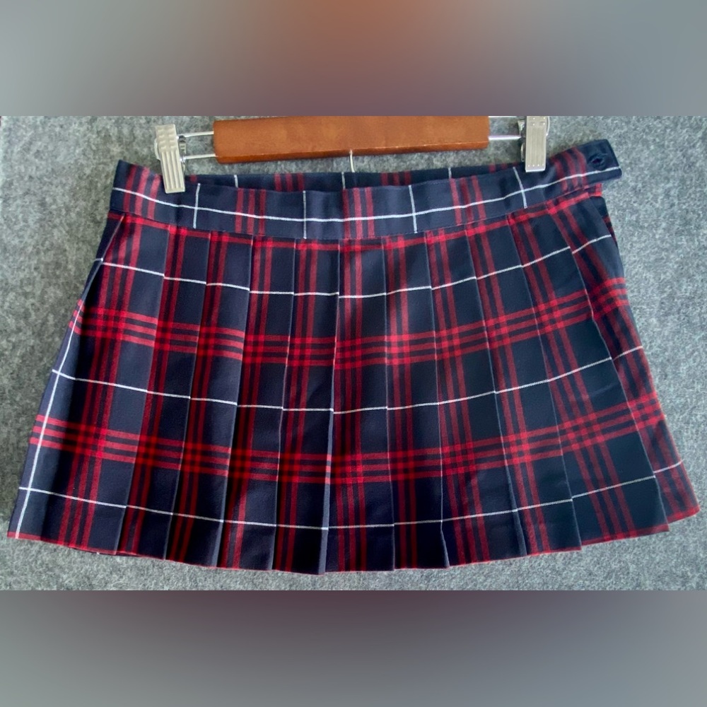Little Schoolgirl Plaid Mini Skirt Size Small New